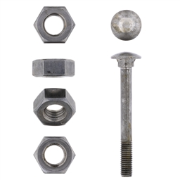 Cup Square Bolt & Nut - Ungalvanized